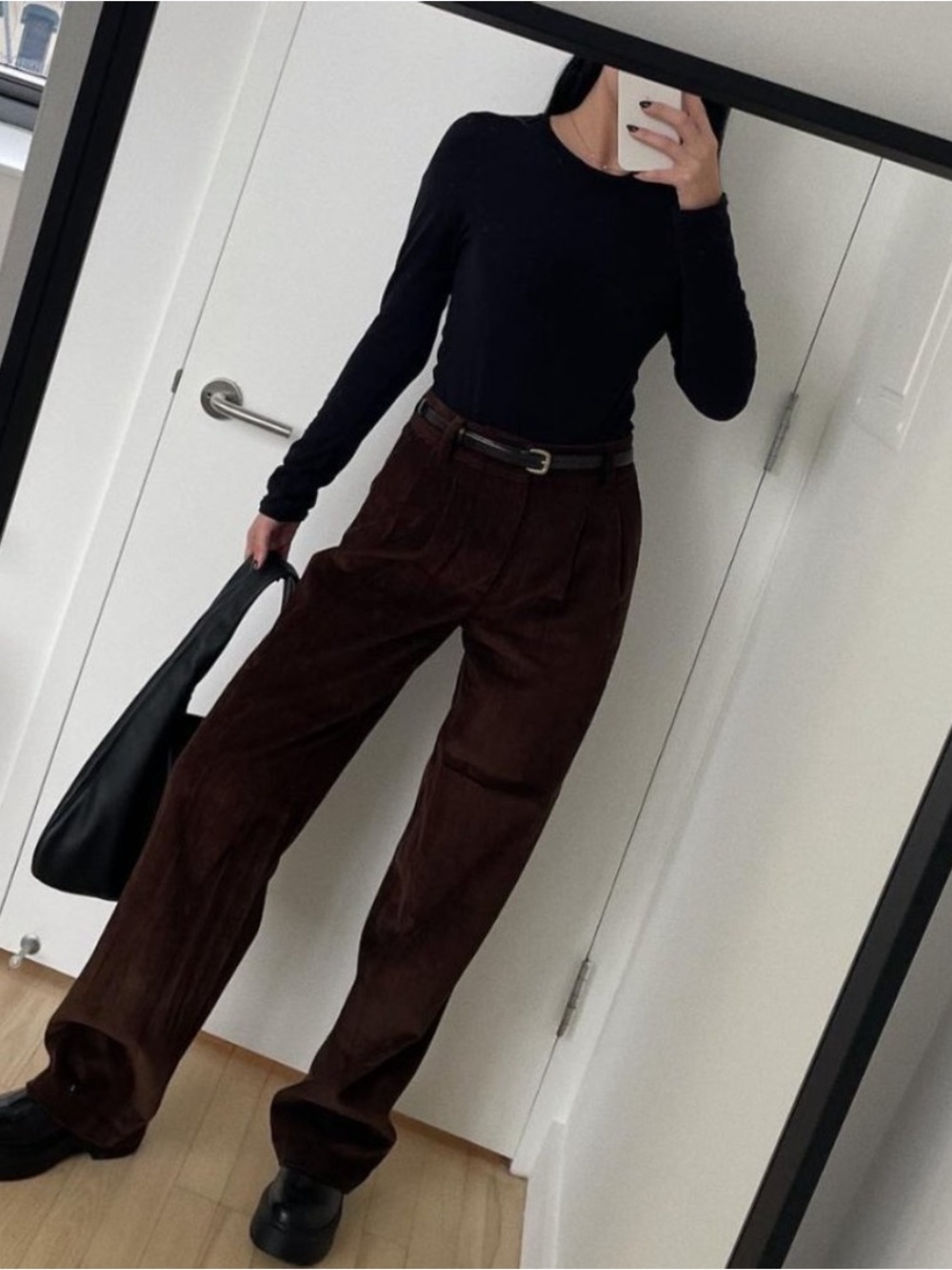 CYDNIE JORDAN Corduroy Trouser Pants Women’s Size X-Small In Chocolate Brown